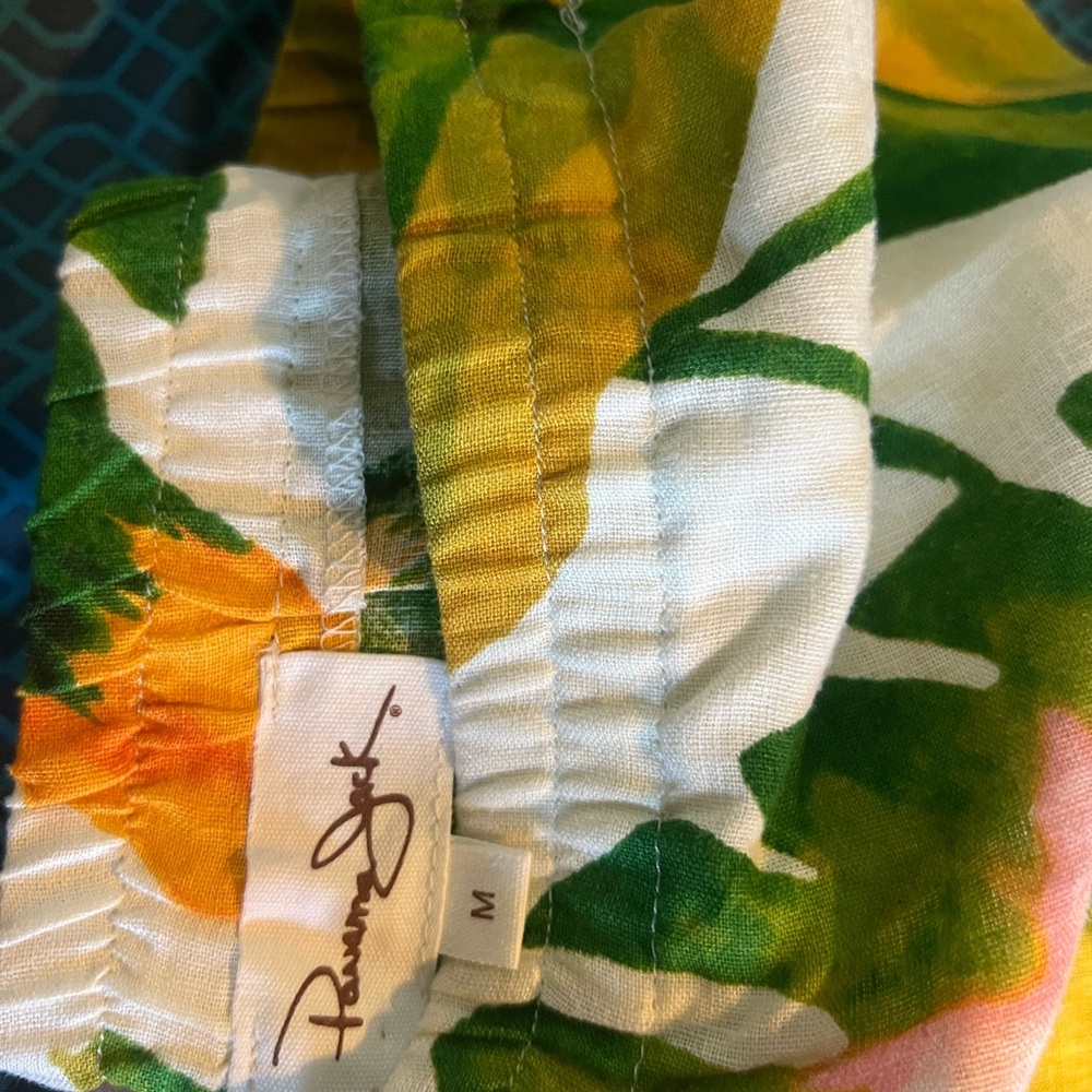 Panama Jack Tropical with Birdies Green and Yellow Birds Skirt - Picture 2 of 7